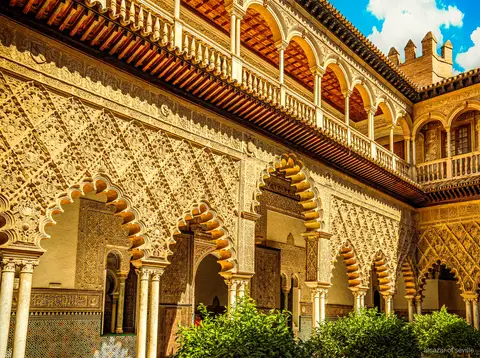 Kuppel des Salón de Embajadores, Station der Royal Alcázar of Seville Führung