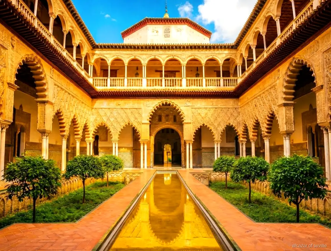 Zwiedzanie Royal Alcázar of Seville z przewodnikiem, grupa prowadzona przez licencjonowanego przewodnika