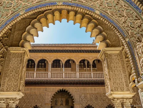 Entrada al Real Alcázar de Sevilla con audioguía, patio del palacio